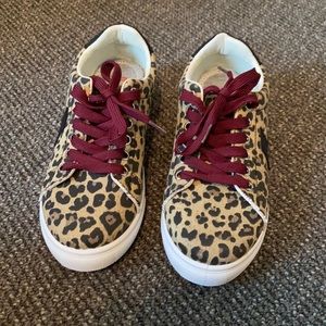 Animal print sneakers